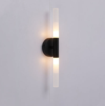 Modern Minimalist Aluminum Iron Cylinder LED Wall Sconce Lamp For Living Room