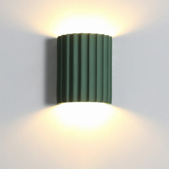 Modern Simplicity Resin Tile Shape 2-Light Wall Sconce Lamp For Living Room