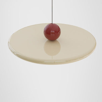 Soucoupe volante ronde scandinave contemporaine, suspension LED en fer acrylique pour salon 