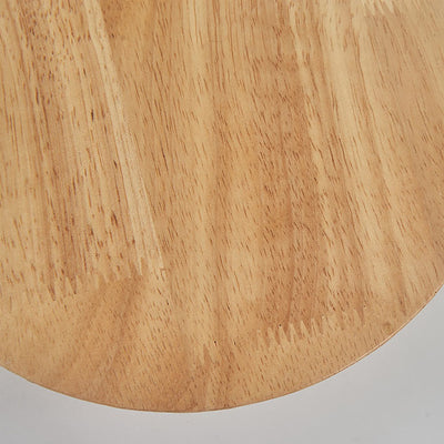 Modern Minimalist Round Irregular Oval Wood LED Wall Sconce Lamp For Living Room