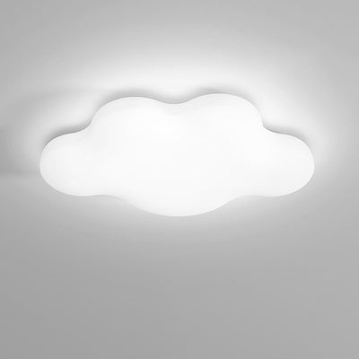 Modern Simplicity Iron PE Cloud LED Flush Mount Ceiling Light For Bedroom