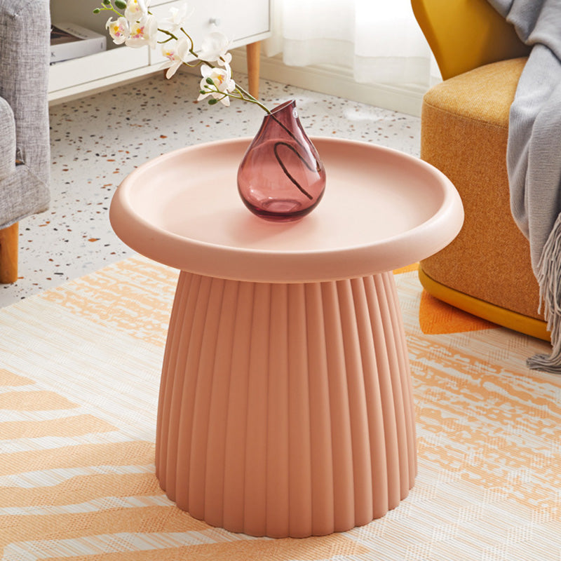 Contemporary Creative Round Cone Lace Base PP Plastic Coffee Table For Living Room