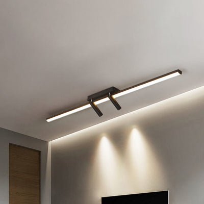 Modern Minimalist Long Strip LED Spotlight Flush Mount Ceiling Light