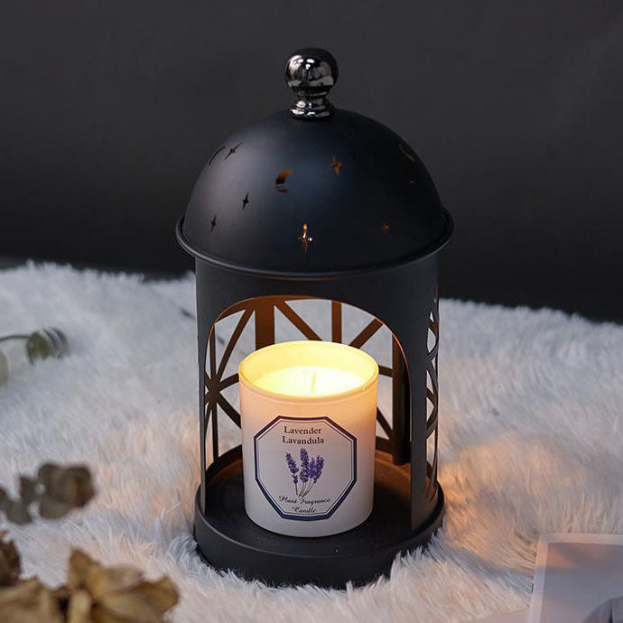 Contemporary Creative Castle Metal 1-Light Aroma Melting Wax Table Lamp For Bedroom