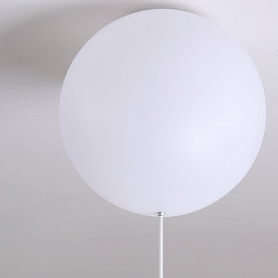 Modern Minimalist Bear Balloon PE Resin 1/3 Light Flush Mount Ceiling Light For Bedroom