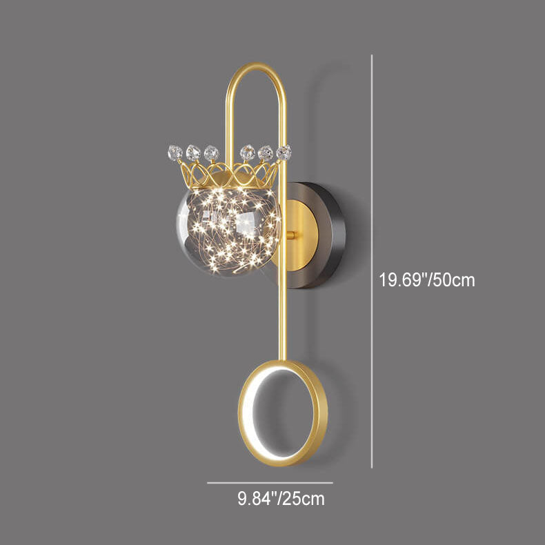 Contemporary Creative Iron Aluminum Balls LED Wall Sconce Lamp For Bedroom