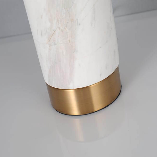 Nordic Modern Marble Texture Cylindrical Glass Ball 1-Light Table Lamp