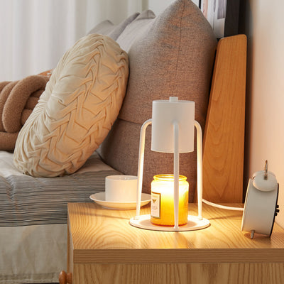 Contemporary Creative Cylinder Iron 1-Light Melting Wax Table Lamp For Bedroom