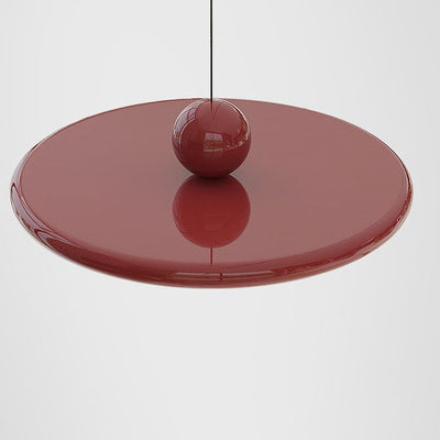 Soucoupe volante ronde scandinave contemporaine, suspension LED en fer acrylique pour salon 