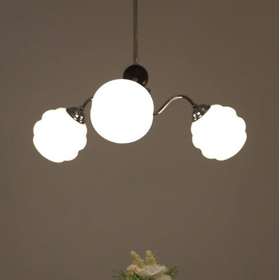 Nordic Modern Minimalist Glass Sphere 3/5-Light Chandelier