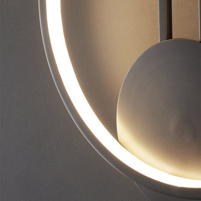 Modern Minimalist Asymmetric Copper Acrylic LED Wall Sconce Lamp For Living Room