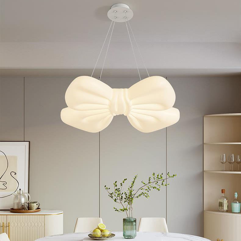 Contemporary Creative Acrylic Butterfly Shade Iron LED Pendant Light For Living Room