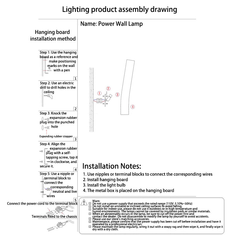 Modern Minimalist Rectangular Curved Iron 1-Light Wall Sconce Lamp For Bedroom