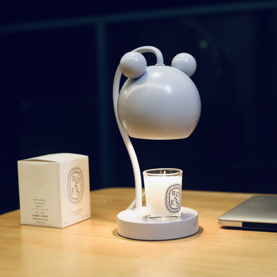 Lampe de table moderne à 1 lumière avec matériel de souris de dessin animé, cire fondue d'aromathérapie 