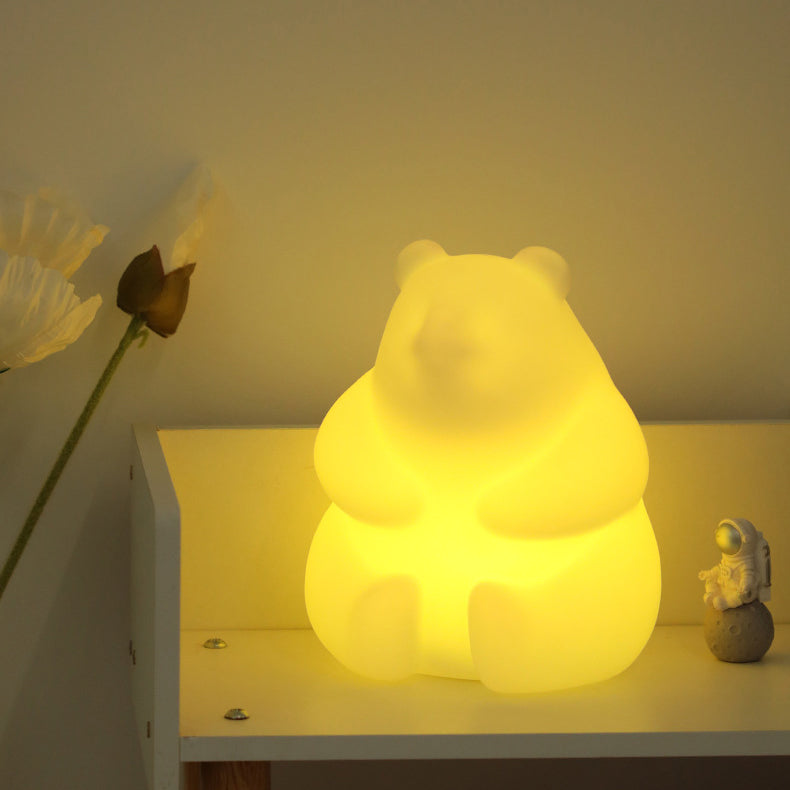 Contemporary Creative Bear PE LED Table Lamp For Living Room