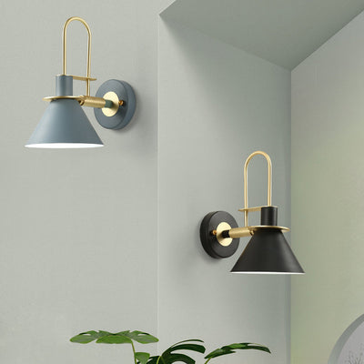 Modern Minimalist Horn Iron 1-Light Wall Sconce Lamp For Living Room