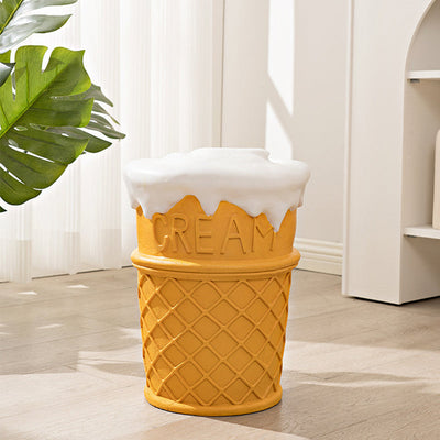 Contemporary Creative Cylindrical Donut Macaroon Pineapple Tire Ice Cream Resin Chair For Living Room