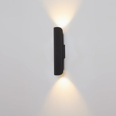 Modern Minimalist Aluminum Roman Column Design Iron LED Wall Sconce Lamp For Living Room