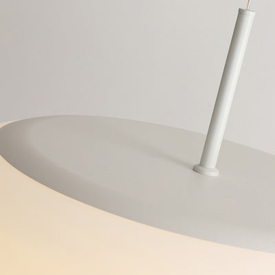 Lumière pendante ovale minimaliste moderne du PE LED de fer pour le salon 