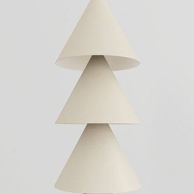 Modern Minimalist Iron PVC Cone Christmas Tree LED Standing Floor Lamp For Living Room