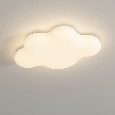 Modern Simplicity Iron PE Cloud LED Flush Mount Ceiling Light For Bedroom