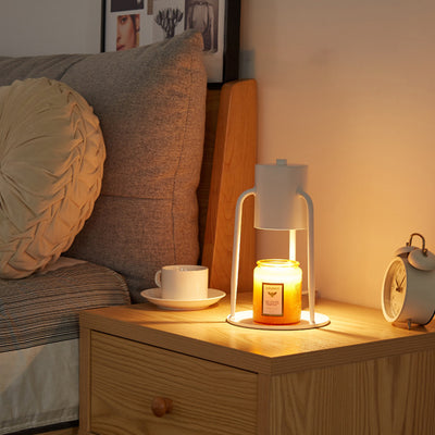 Contemporary Creative Cylinder Iron 1-Light Melting Wax Table Lamp For Bedroom