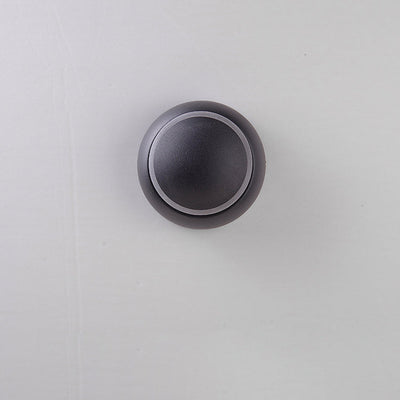 Modern Minimalist Round Rotatable Aluminum PC LED Wall Sconce Lamp For Bedroom