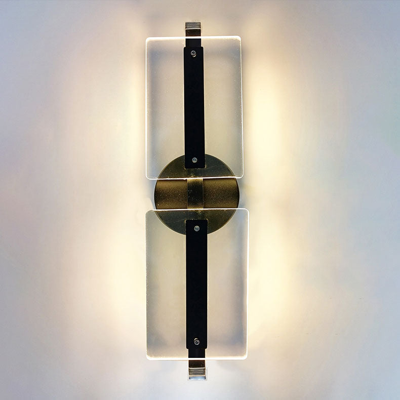 Modern Simplicity Acrylic Rectangle LED Wall Sconce Lamp For Living Room