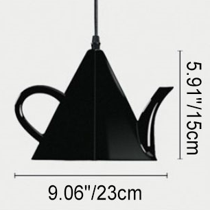 Contemporary Creative Teacup Teapot Resin 1-Light Pendant Light For Living Room