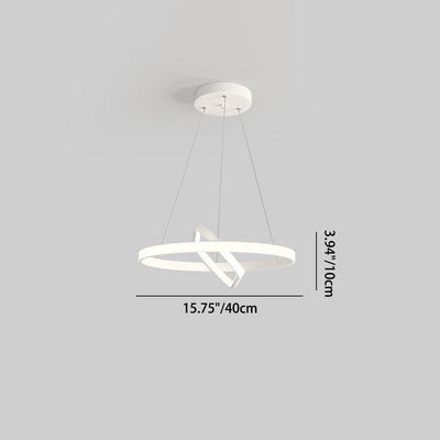 Italian Minimalist Circle Geometry Island Light LED Chandeliers