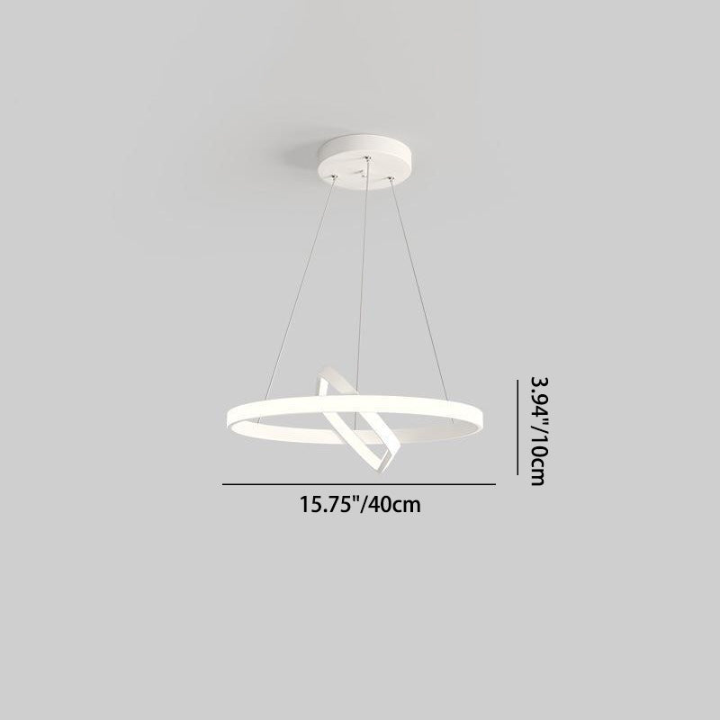 Lustres LED à géométrie de cercle minimaliste italien 