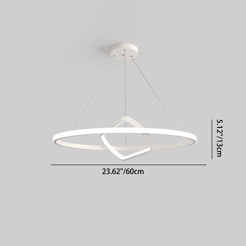 Italian Minimalist Circle Geometry Island Light LED Chandeliers