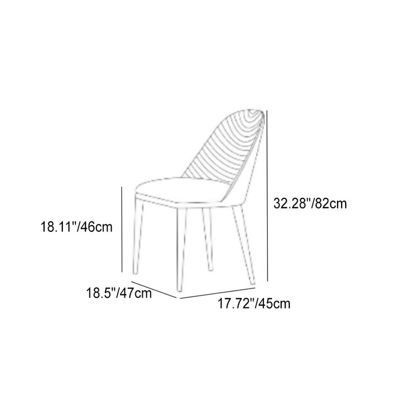 Modern Minimalist Rectangular Rock Slab Aluminum Alloy Dining Table & Chair Set For 4 Seats