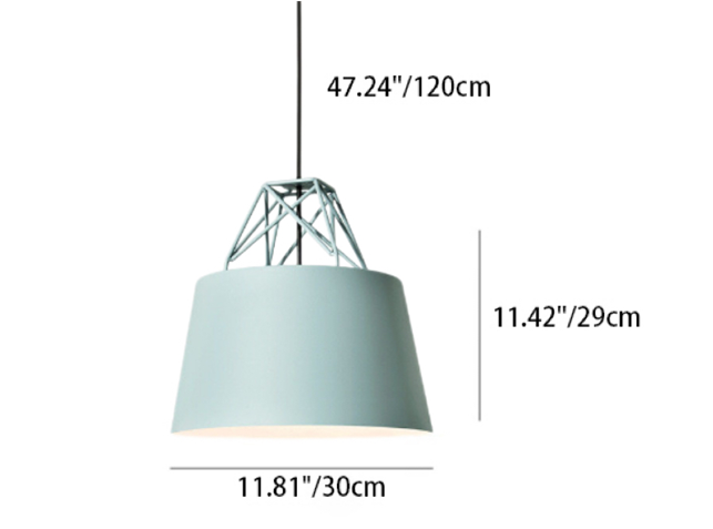 Nordic Macaron Dome 1-Light Pendant Light