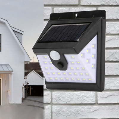 Moderne Einfachheit Solar Wasserdichte Motion Sensor ABS Rechteckige LED Wand Leuchte Lampe Für Outdoor Terrasse 