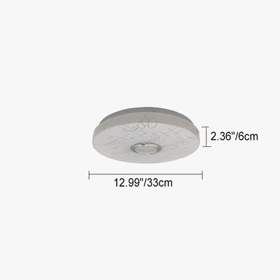 Modern Minimalist Round White APP Smart Control Bluetooth LED Flush Mount Light