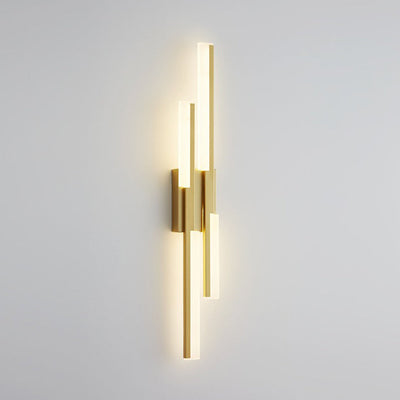 Modern Minimalist Vertical Bar Acrylic Iron LED Wall Sconce Lamp For Living Room