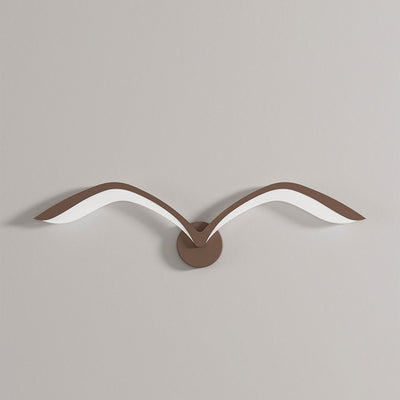 Modern Minimalist Iron Acrylic Gull Arch LED Wall Sconce Lamp For Living Room