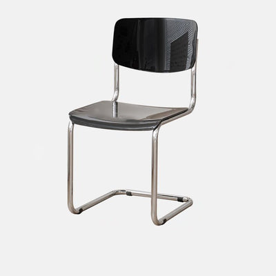 Modern Simplicity PP Carbon Steel Square Dining Chair Backrest For Dining Room