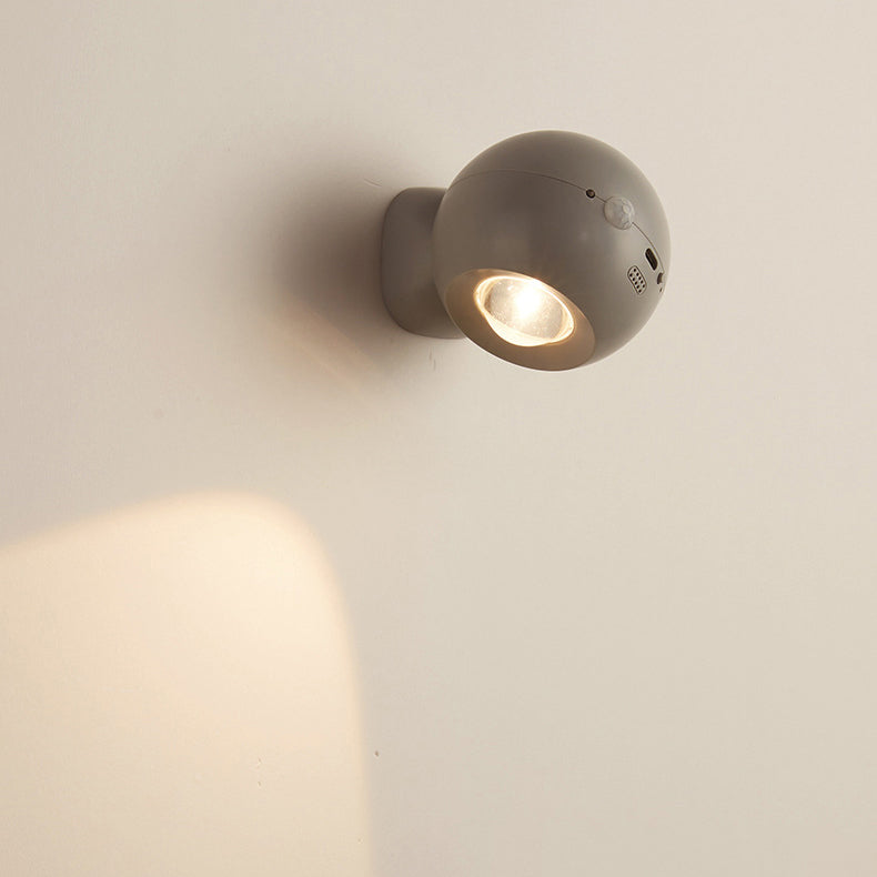 Modern Minimalist Orb USB ABS LED Wall Sconce Lamp For Bedroom