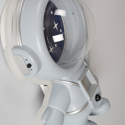 Contemporary Creative Kids Metal Acrylic Resin Astronaut Flush Mount Ceiling Light For Bedroom