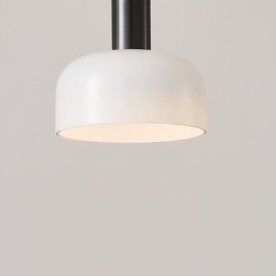 Lampe suspendue LED ronde en verre avec cadre en cuivre et minimaliste moderne, luminaire décoratif d'intérieur, idéal pour un salon