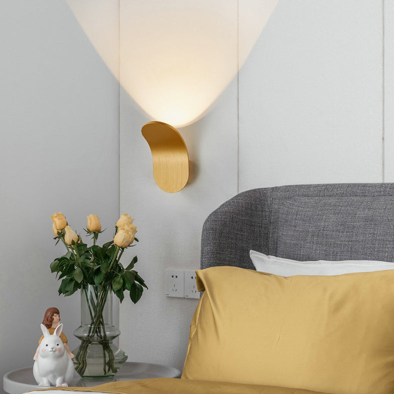 Contemporary Scandinavian Aluminum Arch LED Wall Sconce Lamp For Hallway