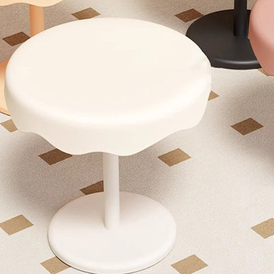 Contemporary Creative Round Ice Cream Shape PP Plastic Carbon Steel End Table For Living Room