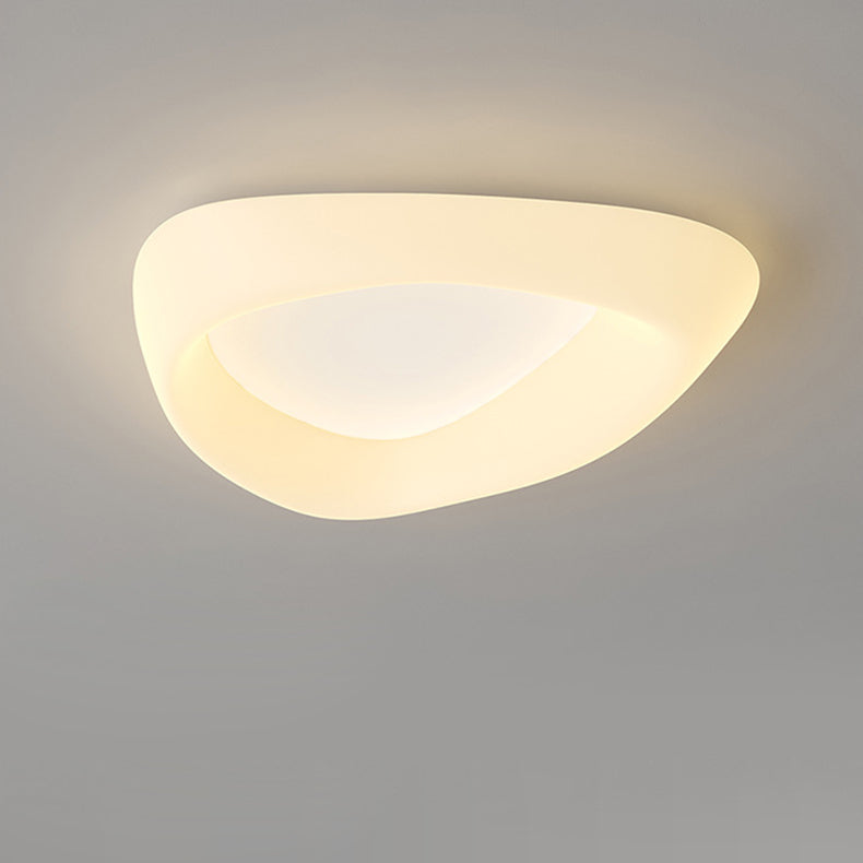 Modern Minimalist PE Cookie Cloud Shape Iron LED Flush Mount Ceiling Light For Bedroom