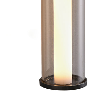 Modern Minimalist Cylindrical Copper Glass LED Wall Sconce Lamp For Living Room