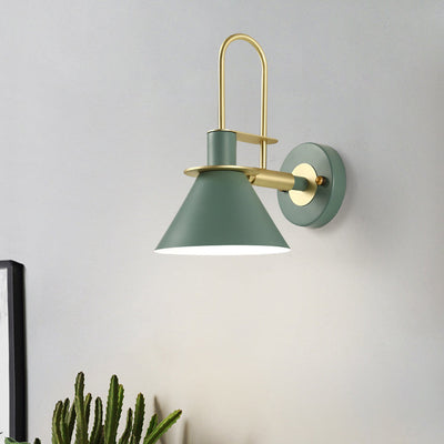 Modern Minimalist Horn Iron 1-Light Wall Sconce Lamp For Living Room