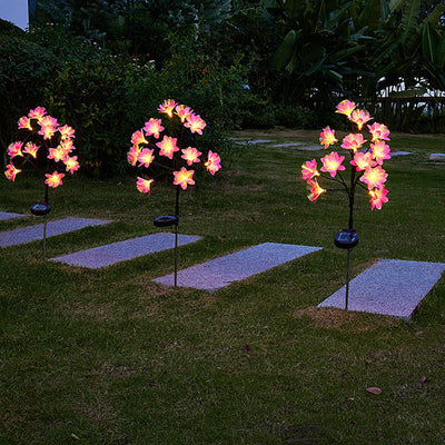 Solar-Sonnenblumen-LED-Außenrasen-dekoratives Erdungsstecker-Licht 