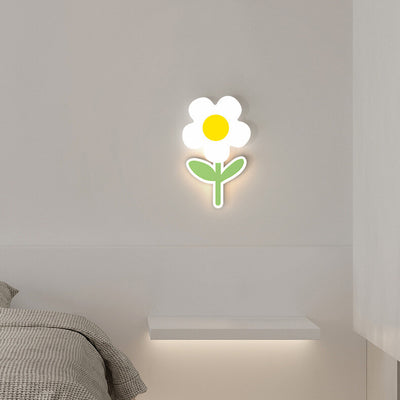 Modern Minimalist Iron Sunflower Acrylic LED Wall Sconce Lamp