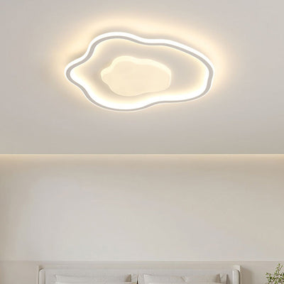 Modern Minimalist Cloud Shape LED Flush Mount Ceiling Light For Bedroom